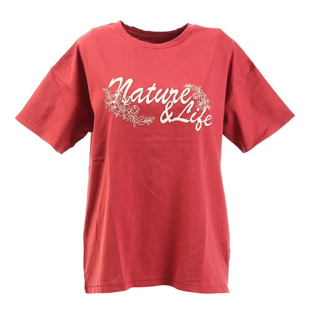  Tシャツ レディース 半袖 EMBROIDERY 882EK0UK3231RED オンライン価格