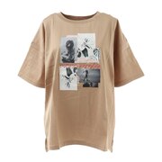 クローバーリーフ（LOVERS' LANE 45）（レディース）Tシャツ レディース 半袖 プリントビッグTシャツ 02800446-BEG