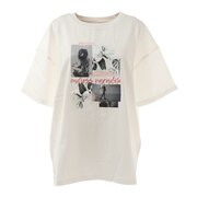 クローバーリーフ（LOVERS' LANE 45）（レディース）Tシャツ レディース 半袖 プリントビッグTシャツ 02800446-OFF