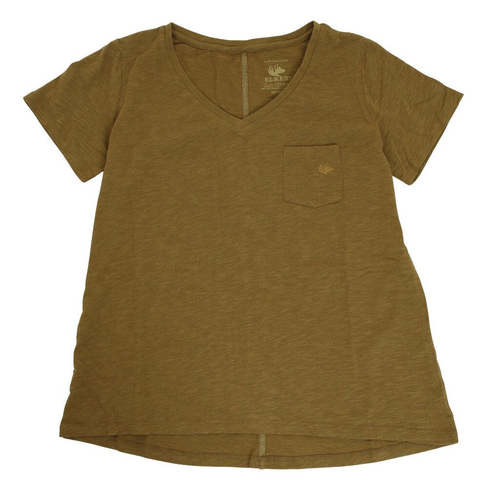  SLUB Vネック Tシャツ 882EK1UK6212 BRN