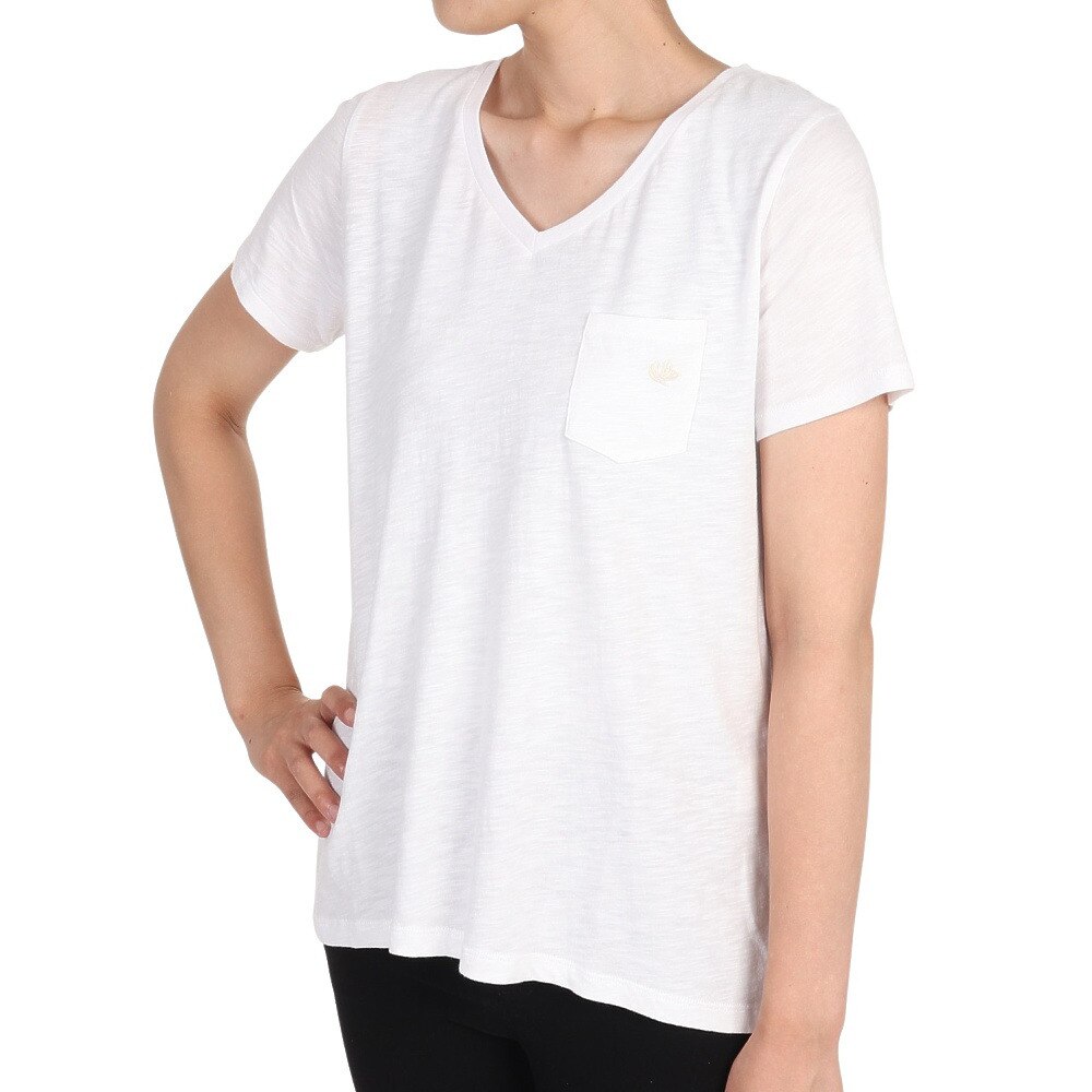  SLUB Vネック Tシャツ 882EK1UK6212 WHT