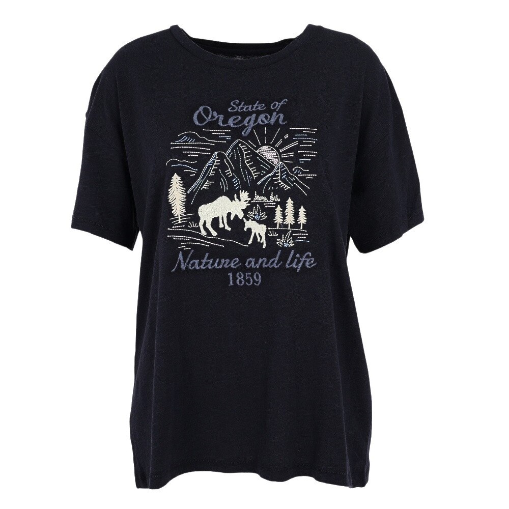  Slub embroidery 半袖Tシャツ 882EK1UK6213 NVY
