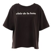 クローバーリーフ（LOVERS' LANE 45）（レディース）Tシャツ レディース 半袖 幅広プリントTシャツ XE12800158-BLK