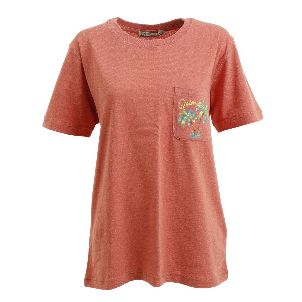  ワンポイントポケット刺繍 半袖Tシャツ 212HU2ST044 ORG