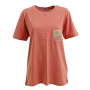 フララニ（Hula Lani）（レディース）Tシャツ レディース 半袖 ワンポイントポケット刺繍 212HU2ST044 ORG