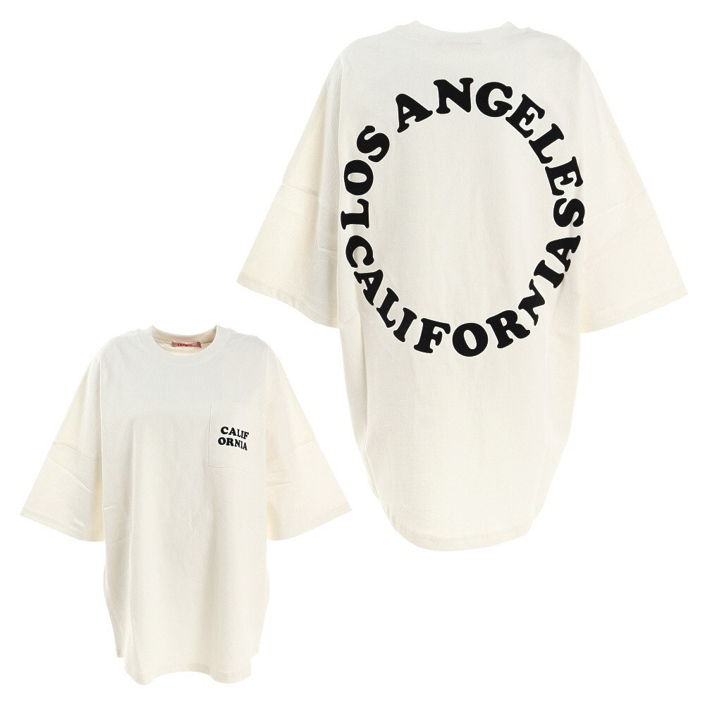  フロッキープリント ビッグＴシャツ 212AN2ST036 WHT