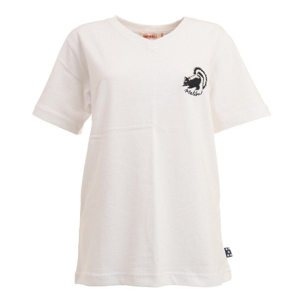  ワンポイントポケット刺繍 半袖Tシャツ 212AN2ST055 WHT-3