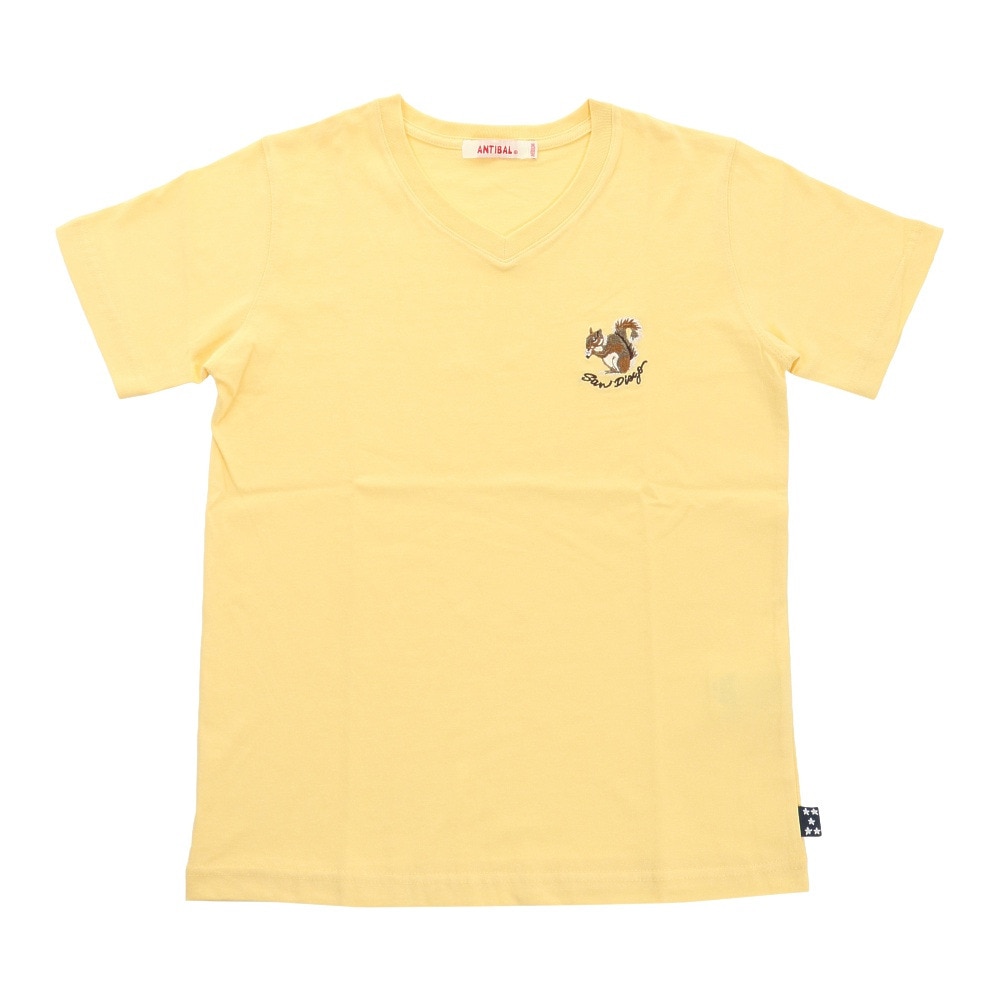  ワンポイント刺しゅうTシャツ 212AN2ST055 YEL