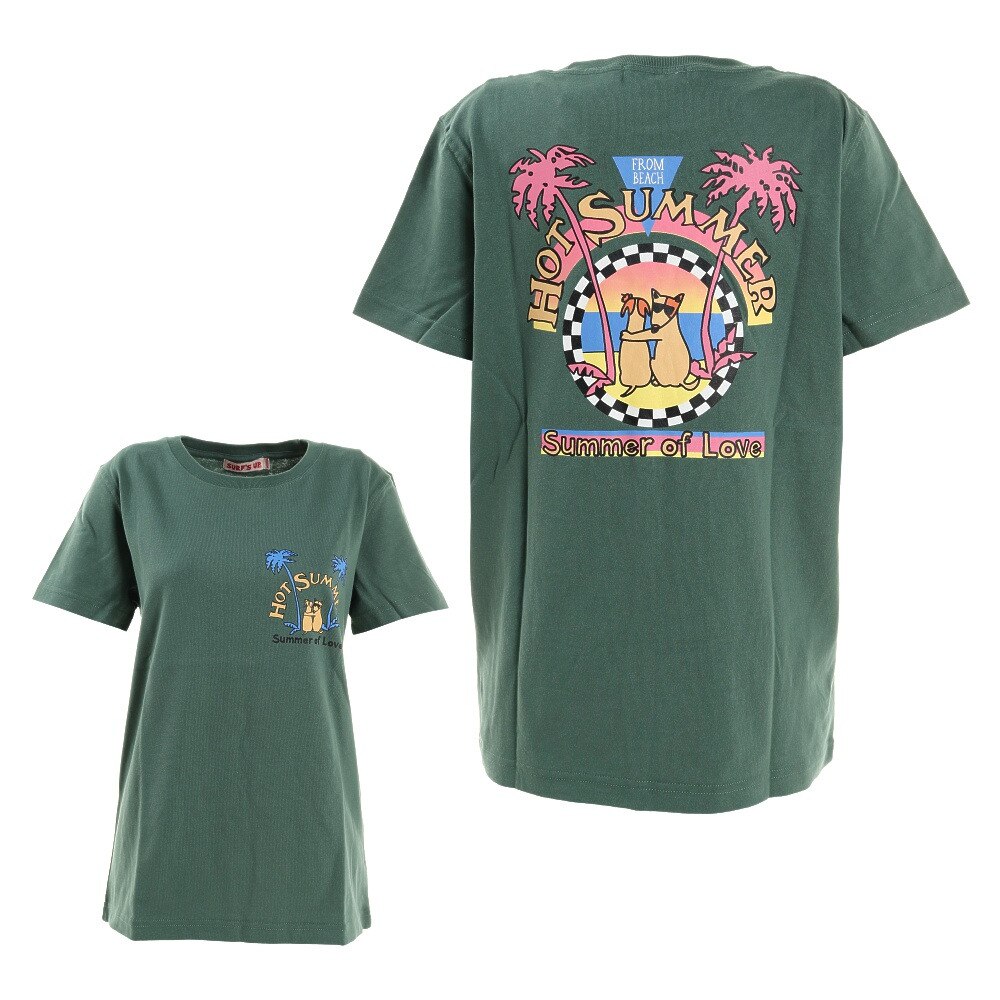 プリント 半袖tシャツ サンセット 212su2st151 Grn Surfs Up ヴィクトリアゴルフ プリント 半袖tシャツ サンセット 212su2st151 Grn Surfs Up ヴィクトリアゴルフ