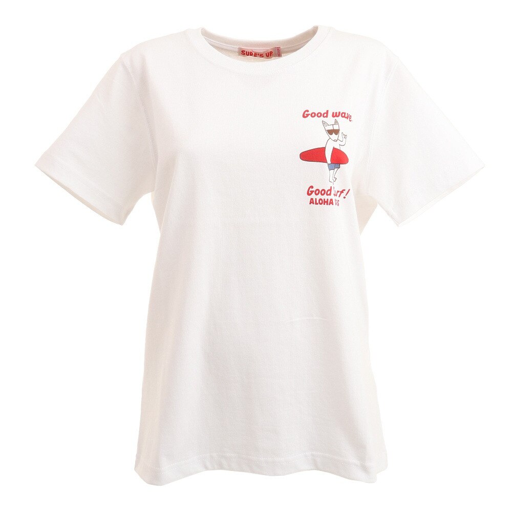  半袖プリントTシャツ レインボー 212SU2ST161 WHT