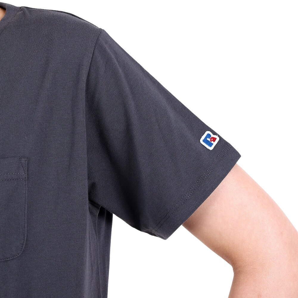 ラッセル（RUSSELL）（レディース）POCKET 半袖Tシャツ RBL22S1003 DGRY