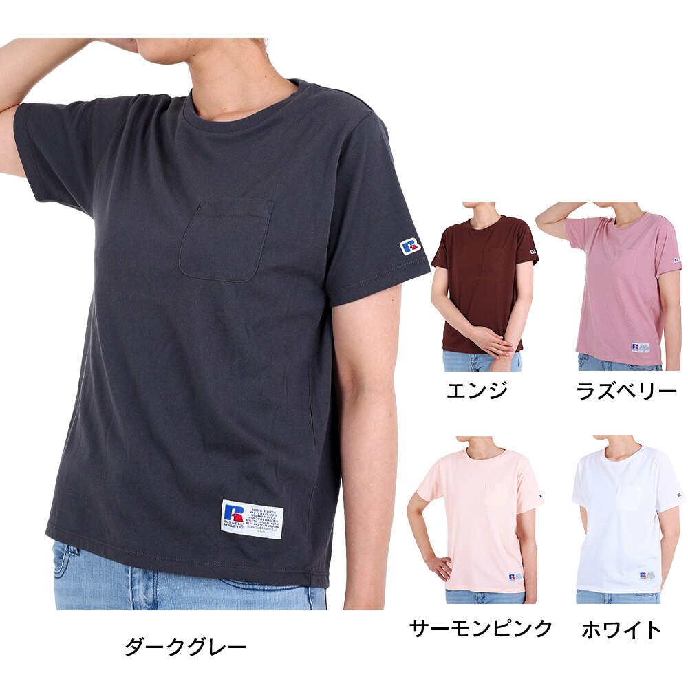 ラッセル（RUSSELL）（レディース）POCKET 半袖Tシャツ RBL22S1003 LAZ