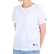 ラッセル（RUSSELL）（レディース）POCKET 半袖Tシャツ RBL22S1003 WHT