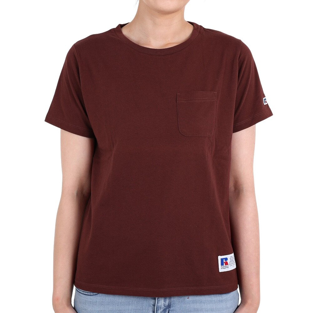 ラッセル（RUSSELL）（レディース）POCKET 半袖Tシャツ RBL22S1003 WIN