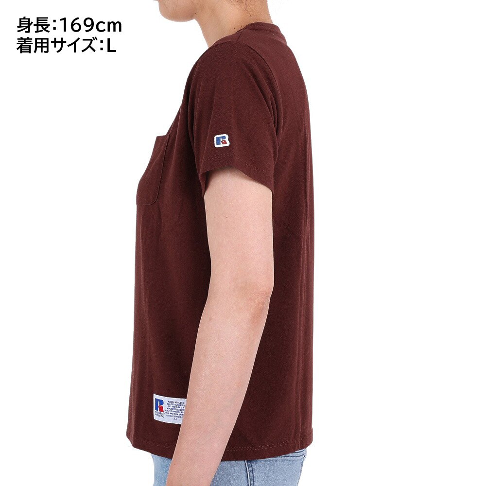 ラッセル（RUSSELL）（レディース）POCKET 半袖Tシャツ RBL22S1003 WIN