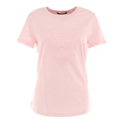 ゲス（GUESS）（レディース）エンボスロゴ 半袖Tシャツ YM2K8406 KLPI
