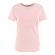 GUESS(レディース)エンボスロゴ 半袖Tシャツ YM2K8406 KLPI