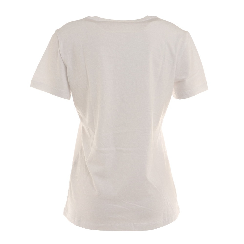 ゲス（GUESS）（レディース）エンボスロゴ 半袖Tシャツ YM2K8406 KWHT
