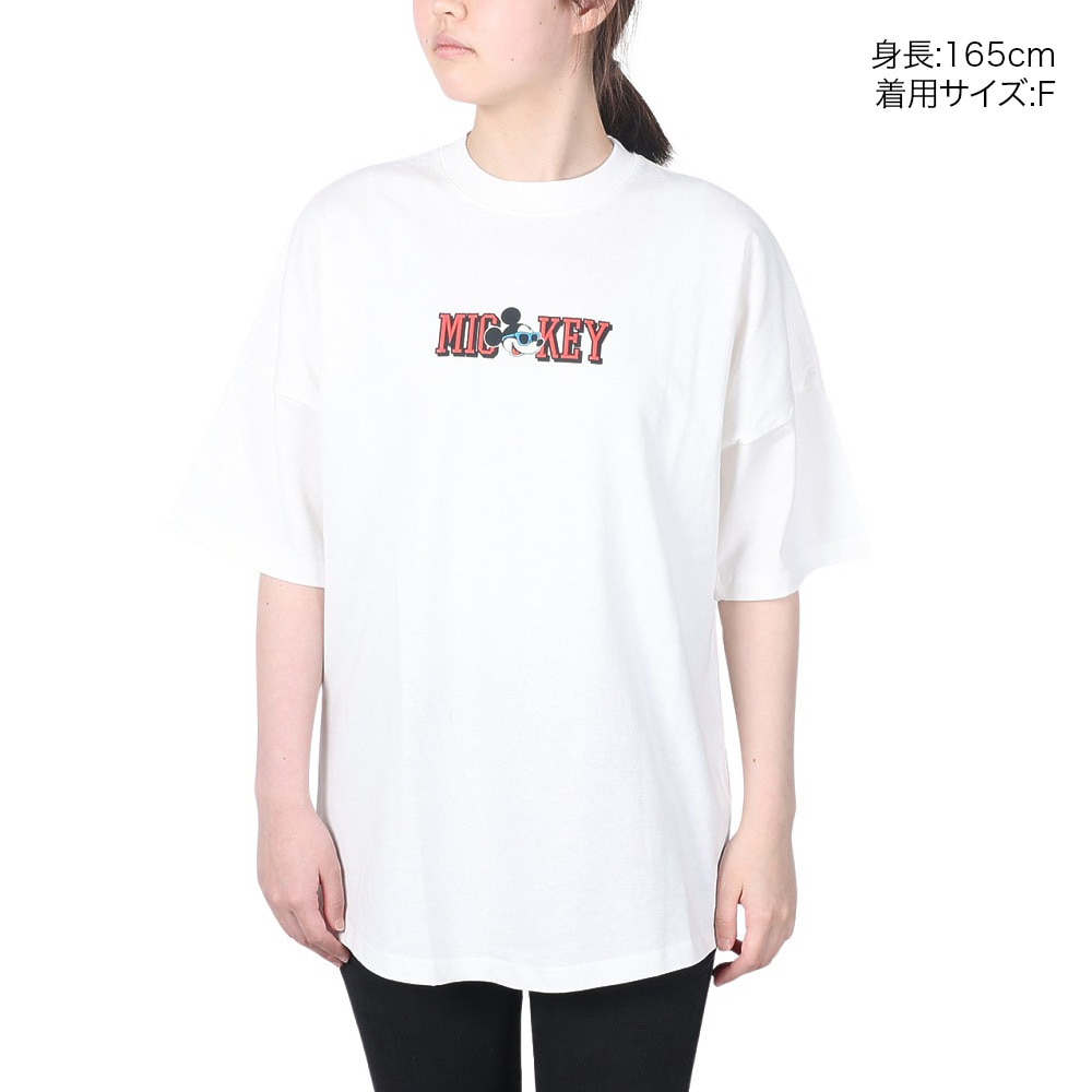 アンティバルリスティック（ANTI BALLISTIC）（レディース）ミッキー 半袖Tシャツ 222AN2ST004 WHT F