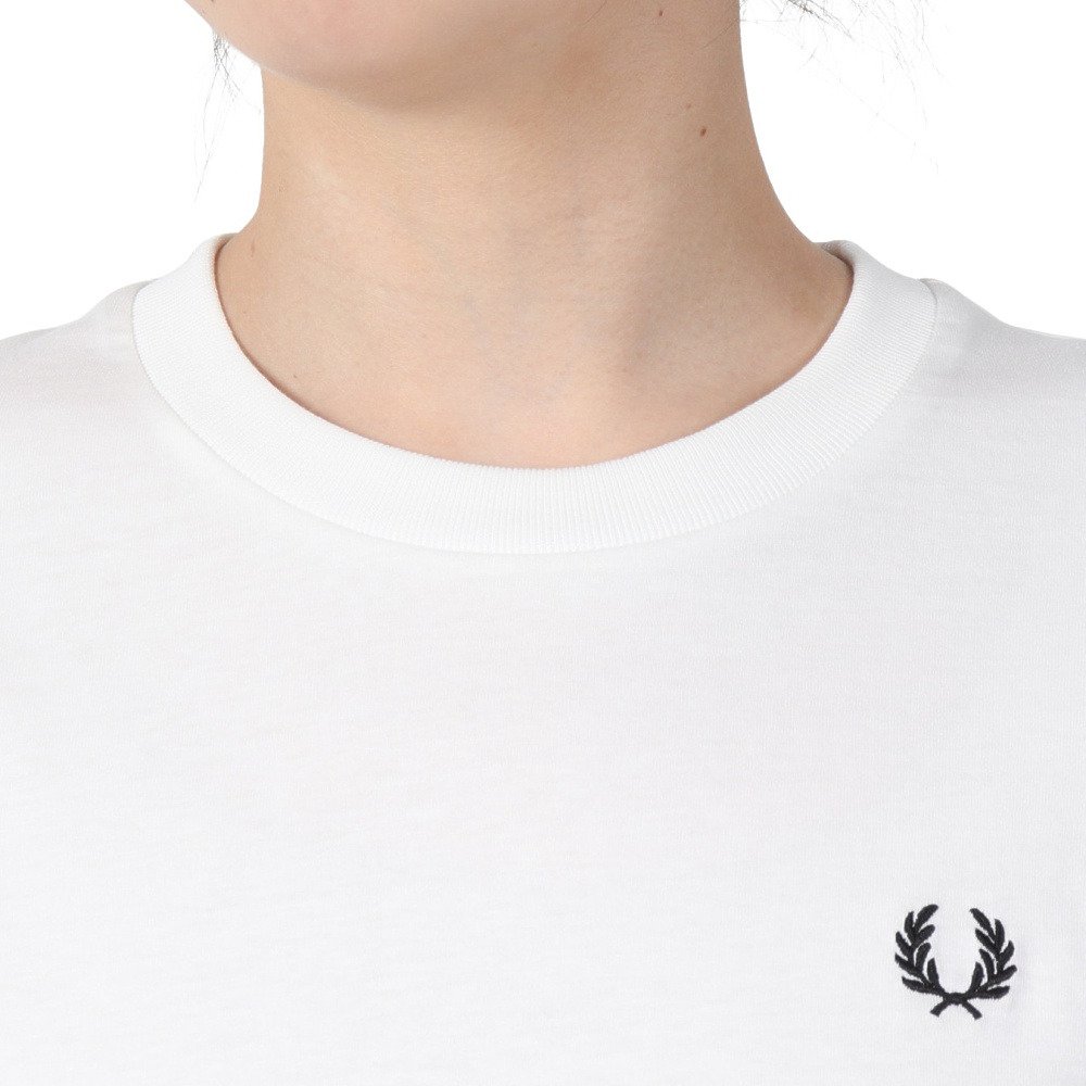 フレッドペリー（FRED PERRY）（レディース）クルーネック 半袖Tシャツ G1142-100 23SS
