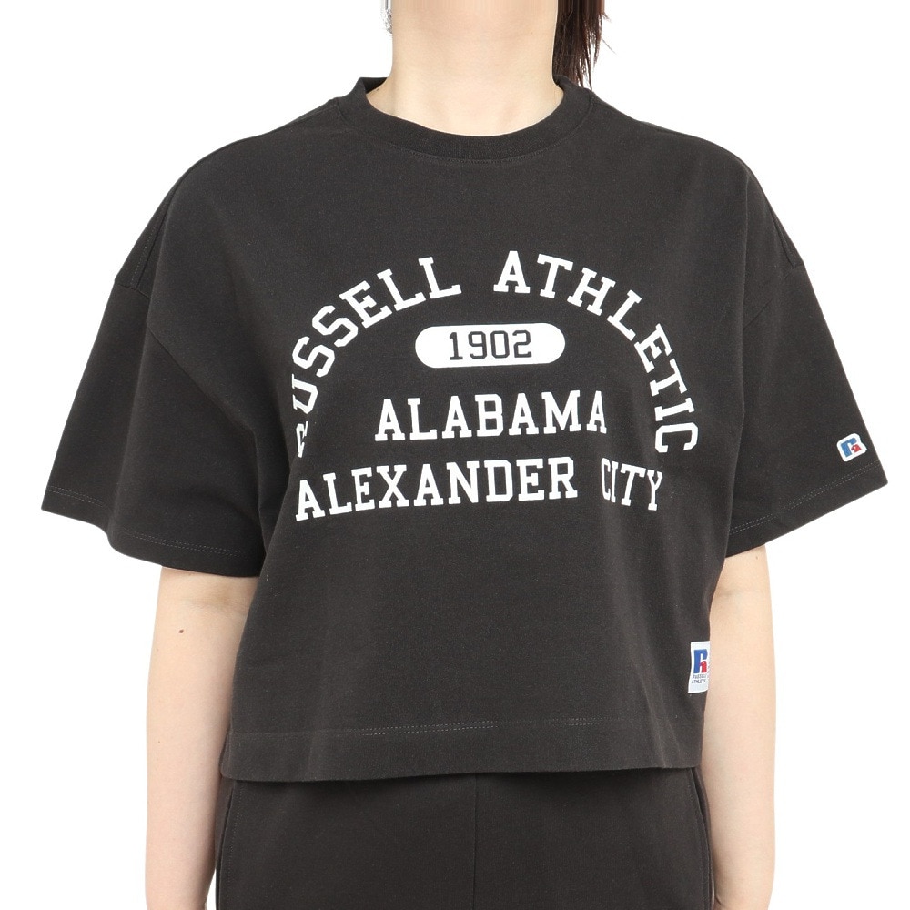 ラッセル（RUSSELL）（レディース）16/-OE ショート丈半袖Tシャツ RBL23S1002 CGRY