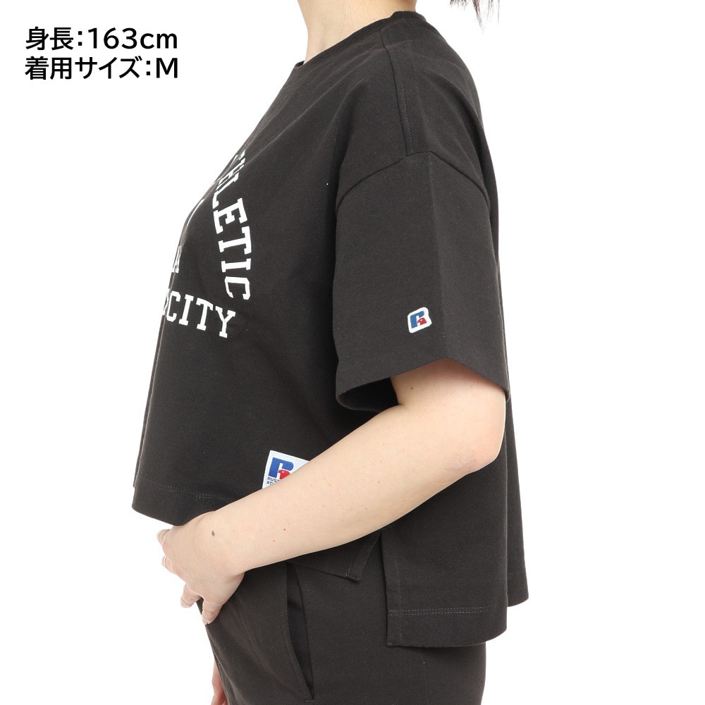 ラッセル（RUSSELL）（レディース）16/-OE ショート丈半袖Tシャツ RBL23S1002 CGRY