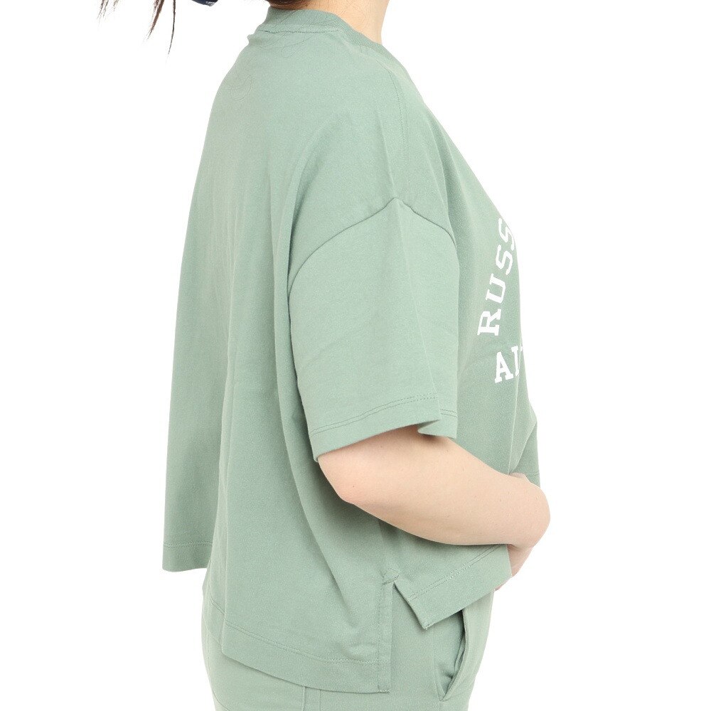 ラッセル（RUSSELL）（レディース）16/-OE ショート丈半袖Tシャツ RBL23S1002 GRN★★★