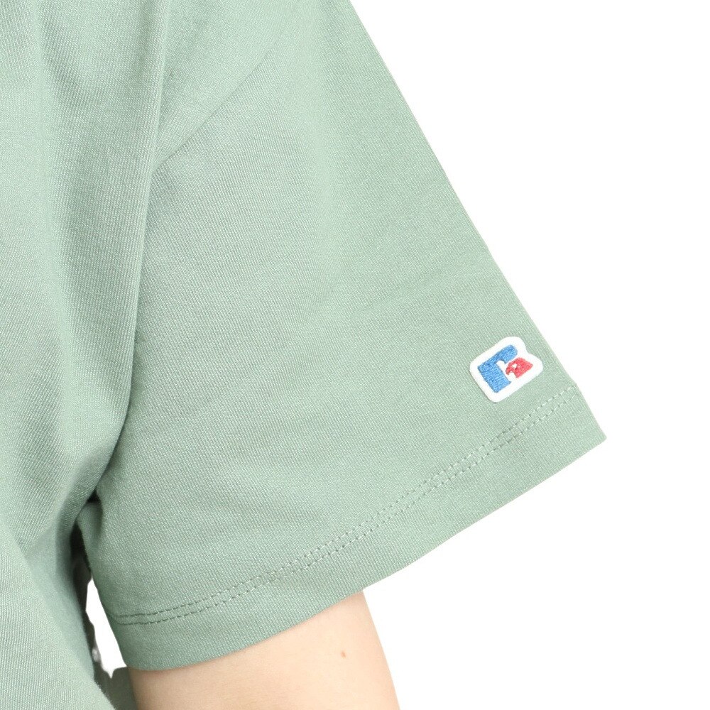 ラッセル（RUSSELL）（レディース）16/-OE ショート丈半袖Tシャツ RBL23S1002 GRN★★★