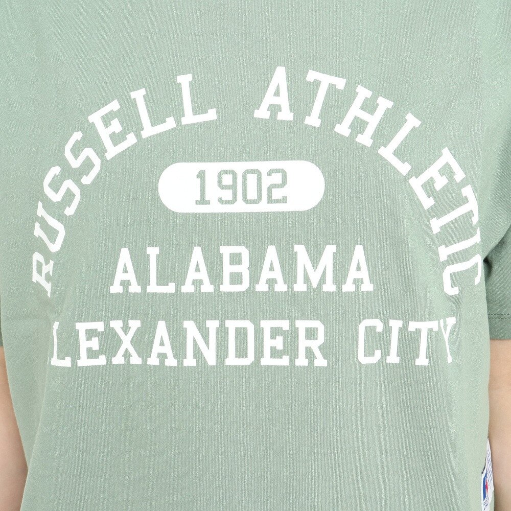 ラッセル（RUSSELL）（レディース）16/-OE ショート丈半袖Tシャツ RBL23S1002 GRN★★★