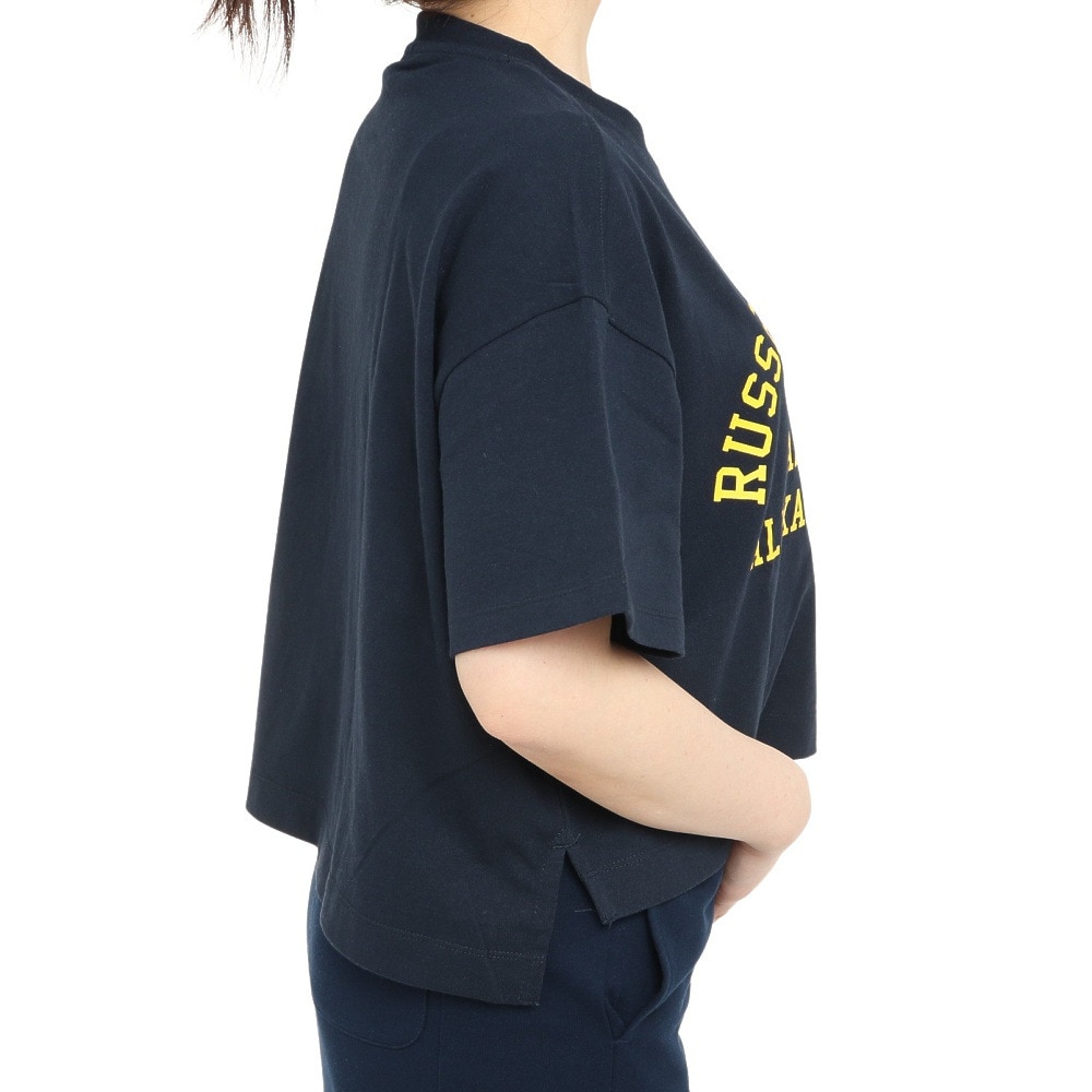 ラッセル（RUSSELL）（レディース）16/-OE ショート丈半袖Tシャツ RBL23S1002 NVY
