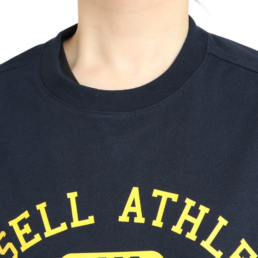 ラッセル（RUSSELL）（レディース）16/-OE ショート丈半袖Tシャツ RBL23S1002 NVY