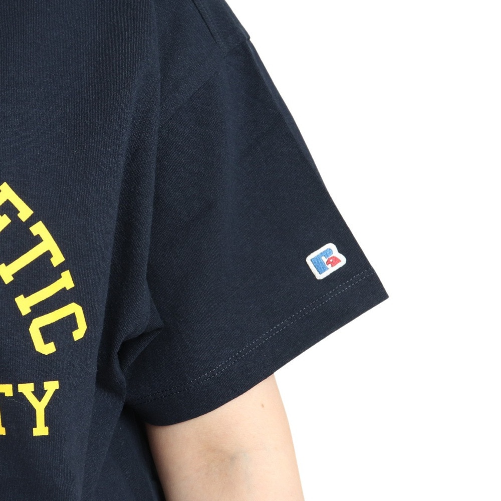 ラッセル（RUSSELL）（レディース）16/-OE ショート丈半袖Tシャツ RBL23S1002 NVY
