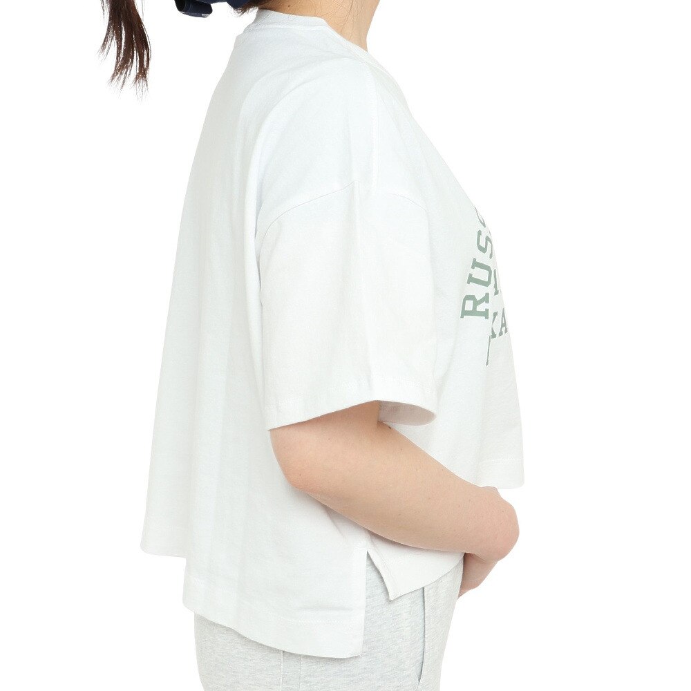 ラッセル（RUSSELL）（レディース）16/-OE ショート丈半袖Tシャツ RBL23S1002 WHT