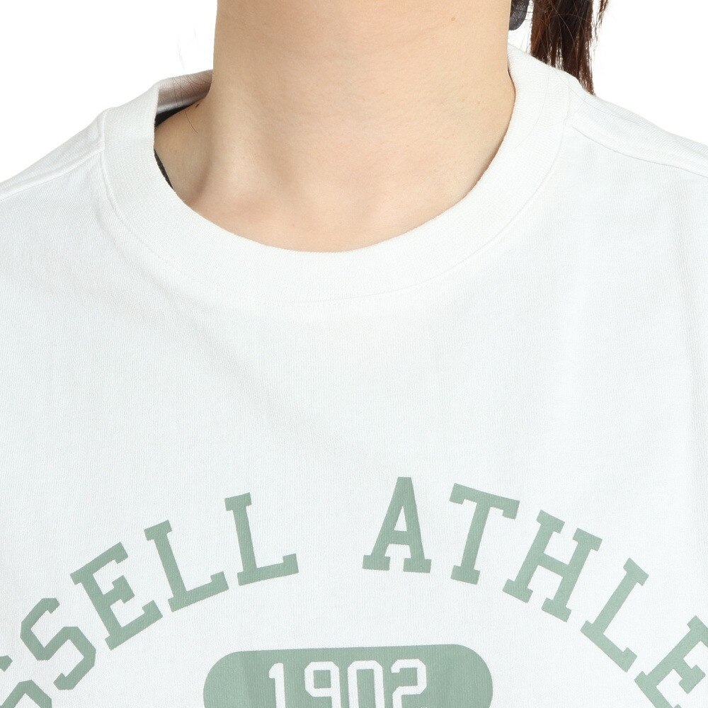 ラッセル（RUSSELL）（レディース）16/-OE ショート丈半袖Tシャツ RBL23S1002 WHT