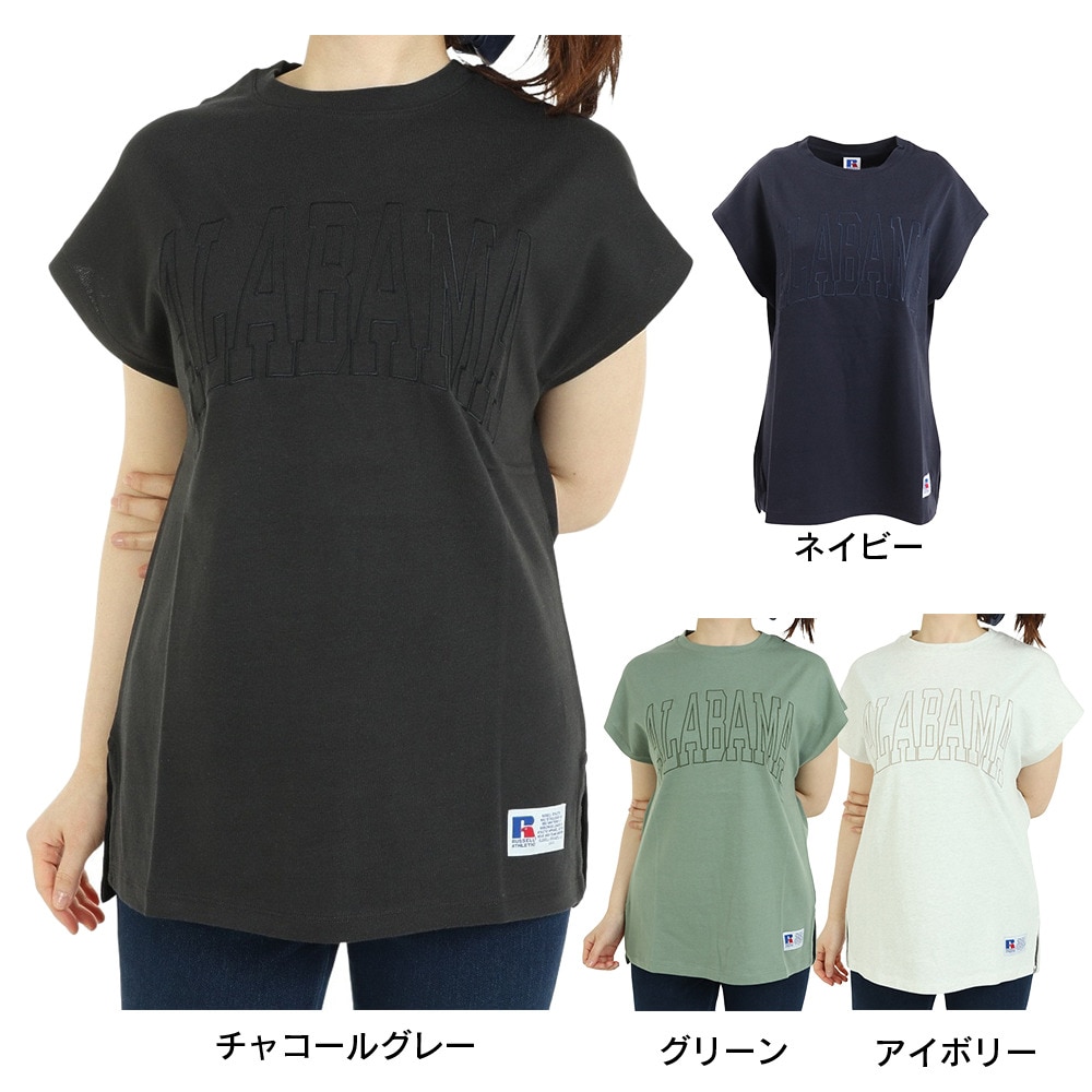ラッセル（RUSSELL）（レディース）半袖Tシャツ レディース 88/12 フレンチスリーブ RBL23S1003 CGRY