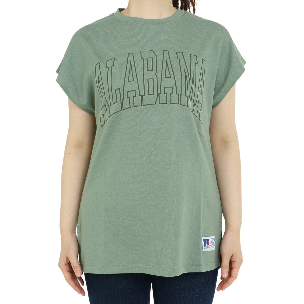 ラッセル（RUSSELL）（レディース）半袖Tシャツ レディース 88/12 フレンチスリーブ RBL23S1003 GRN