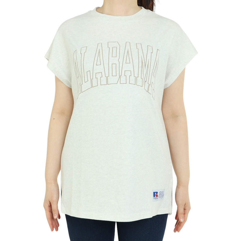 ラッセル（RUSSELL）（レディース）半袖Tシャツ レディース 88/12 フレンチスリーブ RBL23S1003 IVR
