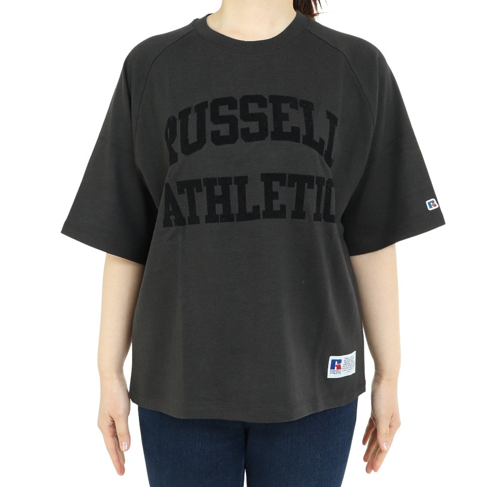 ラッセル（RUSSELL）（レディース）半袖Tシャツ レディース 88/12 ラグラン RBL23S1004 CGRY