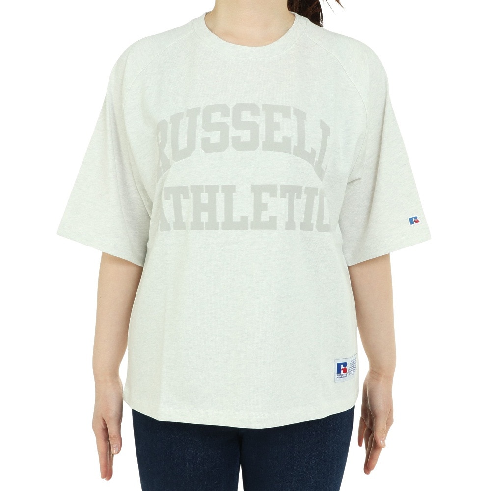 ラッセル（RUSSELL）（レディース）半袖Tシャツ レディース 88/12 ラグラン RBL23S1004 IVR