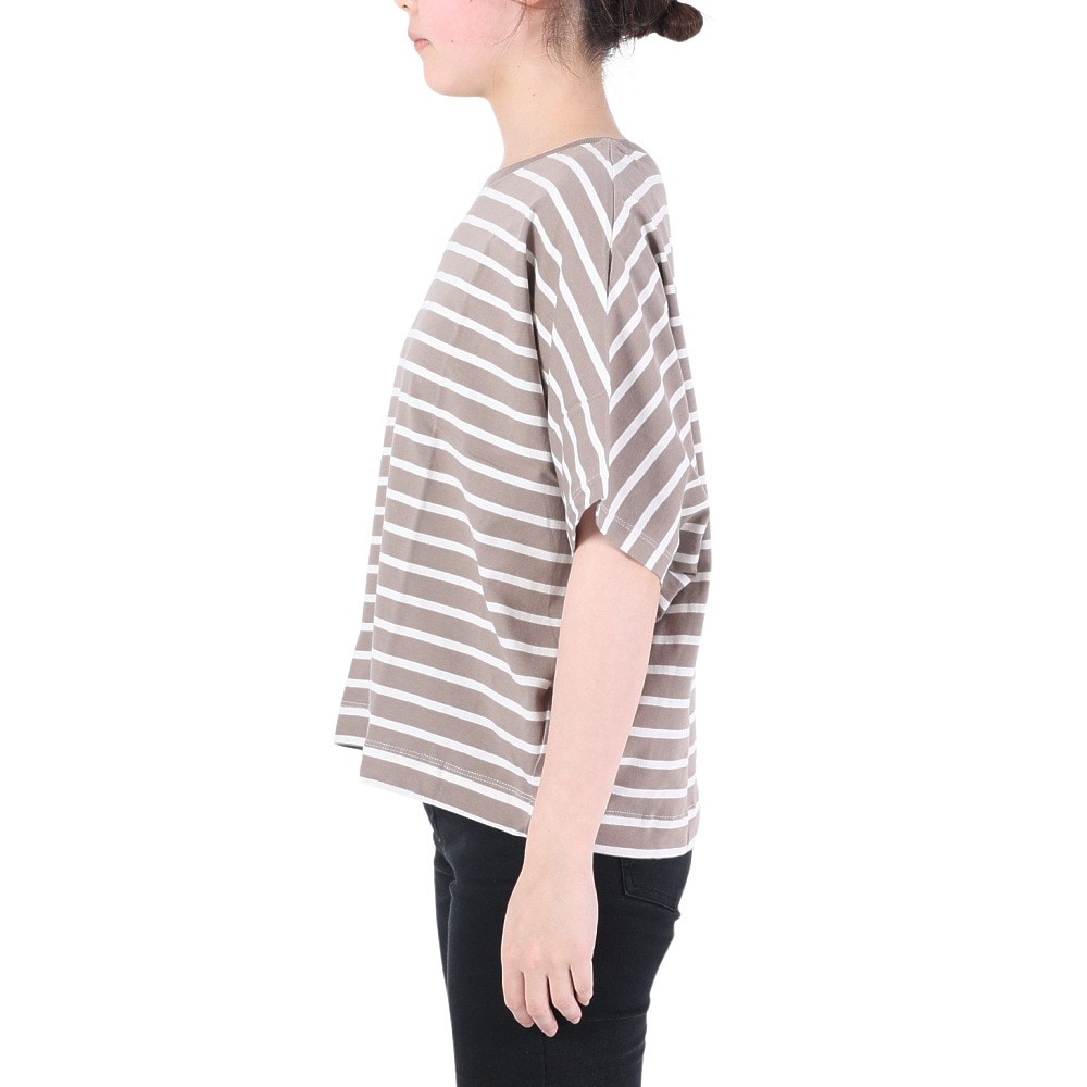 ミティス（mitis）（レディース）Tシャツ ボーダードルマン プルオーバー 23111010BE