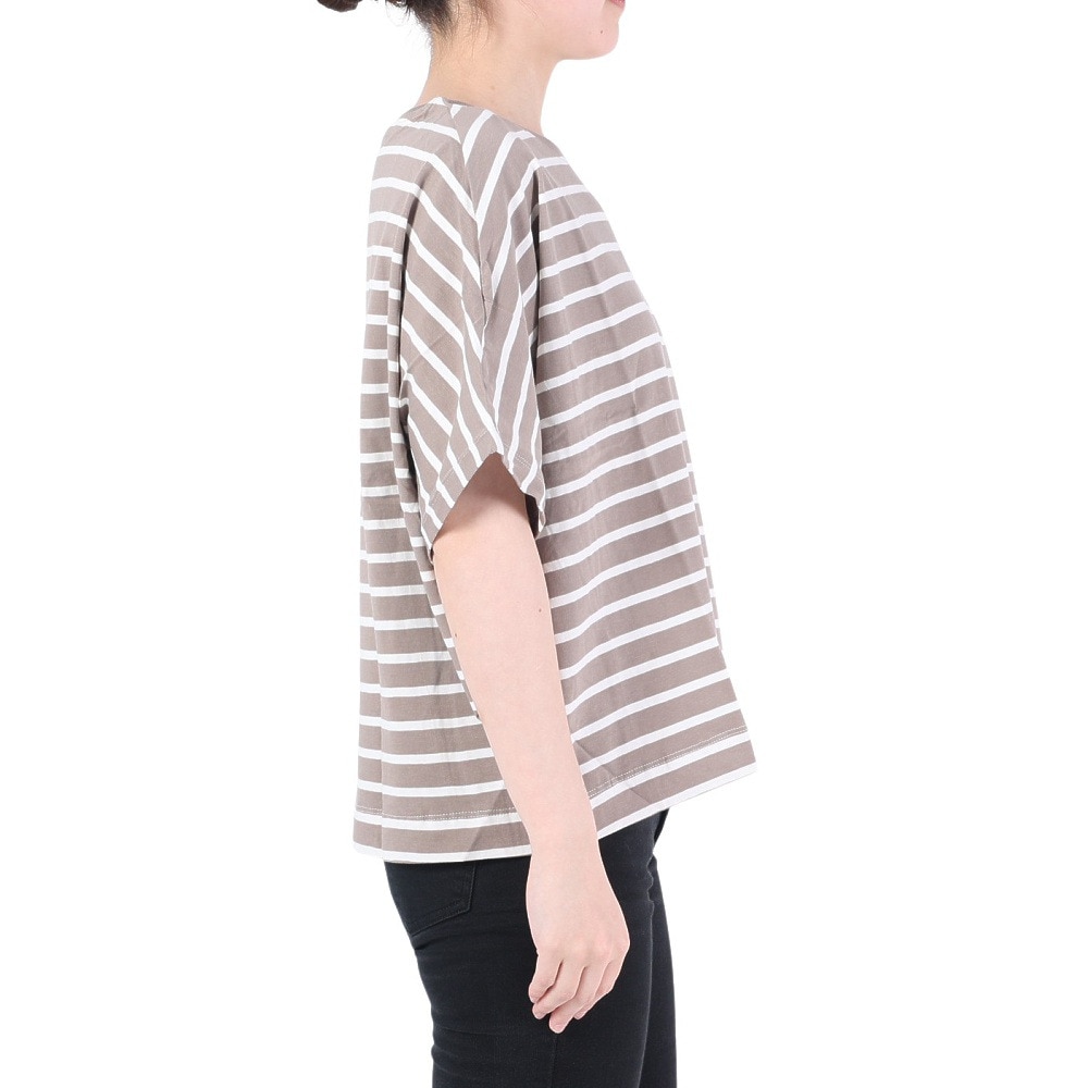 ミティス（mitis）（レディース）Tシャツ ボーダードルマン プルオーバー 23111010BE