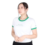 (レディース)半袖 ミニ コットン Tシャツ 14121815