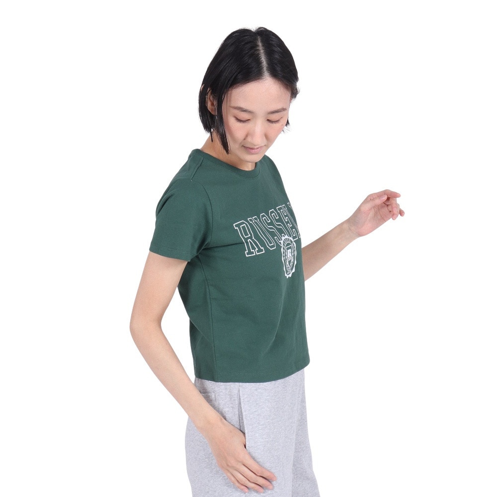 ラッセル（RUSSELL）（レディース）16/-OE ショート丈 REG Tシャツ RBL24S1001 DGRN