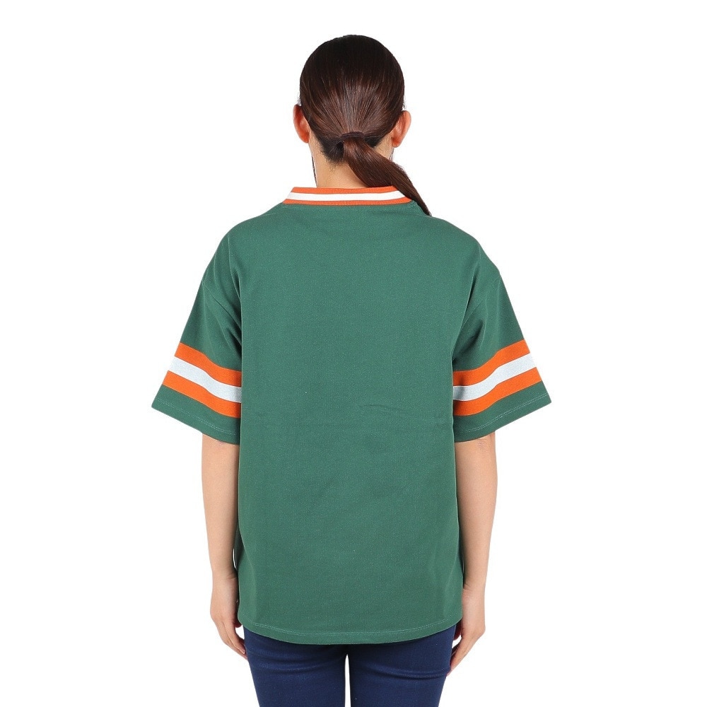 ラッセル（RUSSELL）（レディース）ProCottonフットボールTシャツ スパッツ付き RBL24S1002 DGRN