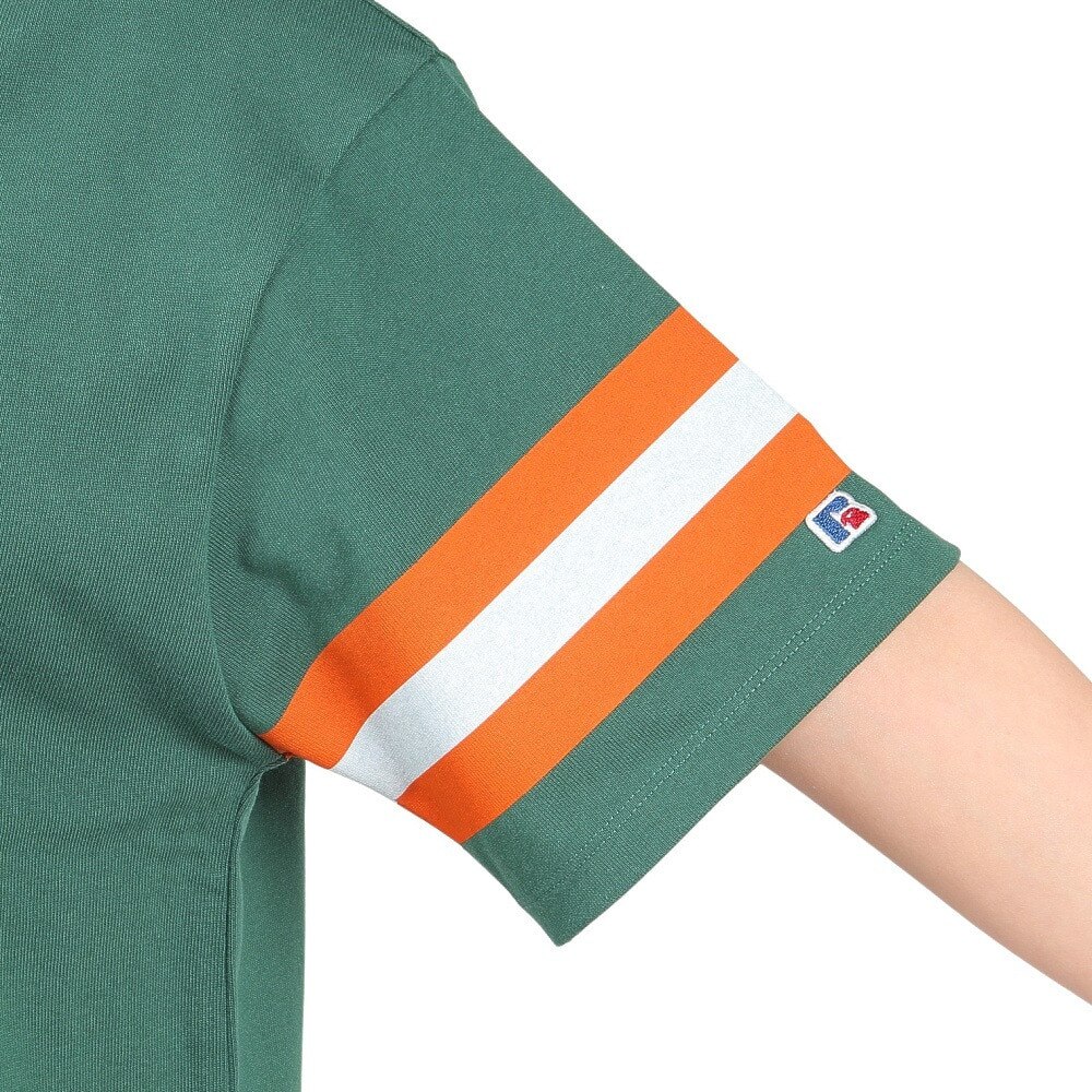 ラッセル（RUSSELL）（レディース）ProCottonフットボールTシャツ スパッツ付き RBL24S1002 DGRN