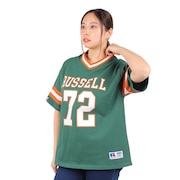 ラッセル（RUSSELL）（レディース）ProCottonフットボールTシャツ スパッツ付き RBL24S1002 DGRN