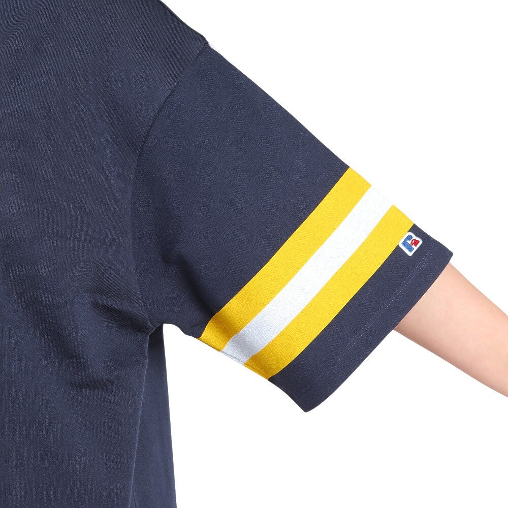 ラッセル（RUSSELL）（レディース）ProCotton フットボール 半袖Tシャツ スパッツ付き RBL24S1002 NVY