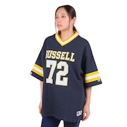 ラッセル（RUSSELL）（レディース）ProCotton フットボール 半袖Tシャツ スパッツ付き RBL24S1002 NVY