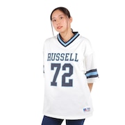 ラッセル（RUSSELL）（レディース）ProCottonフットボールTシャツ スパッツ付き RBL24S1002 WHT
