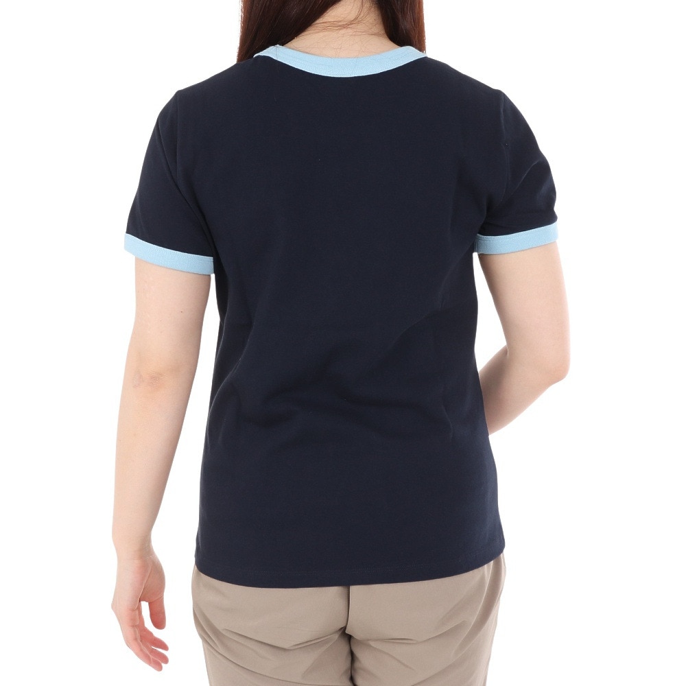 ラッセル（RUSSELL）（レディース）16/-OE REGリンガー 半袖Tシャツ RBL24S1003 NVY